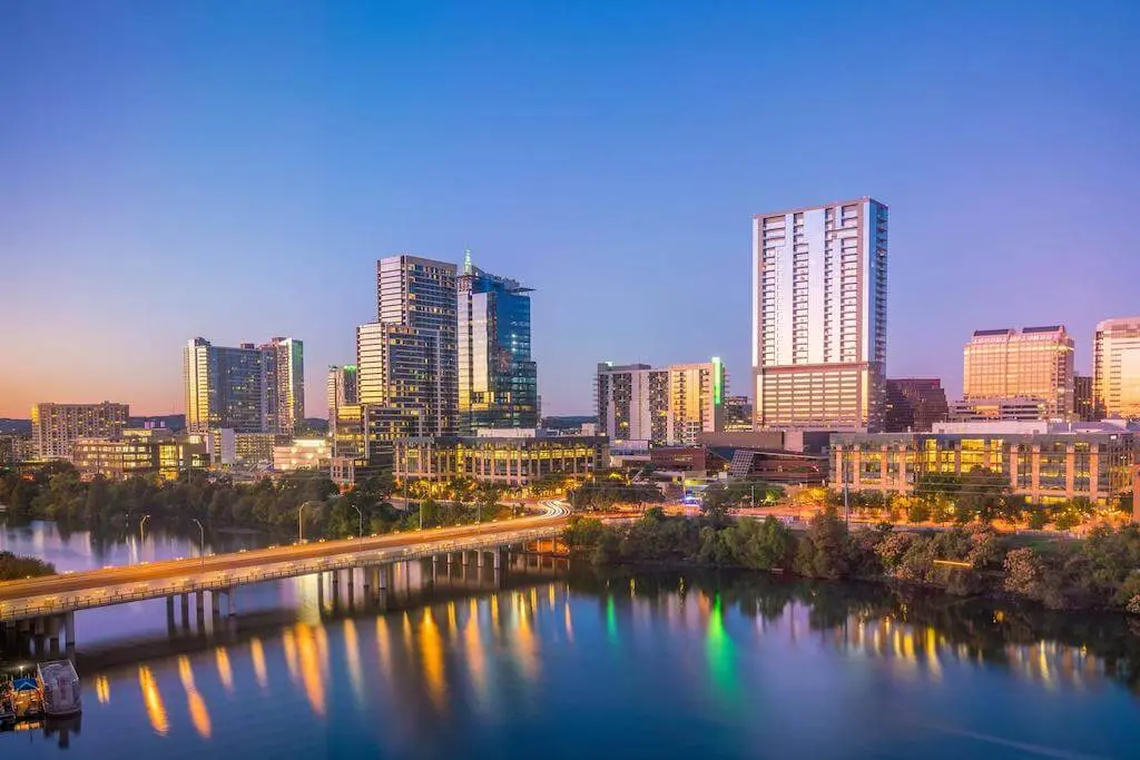 Austin, TX at night